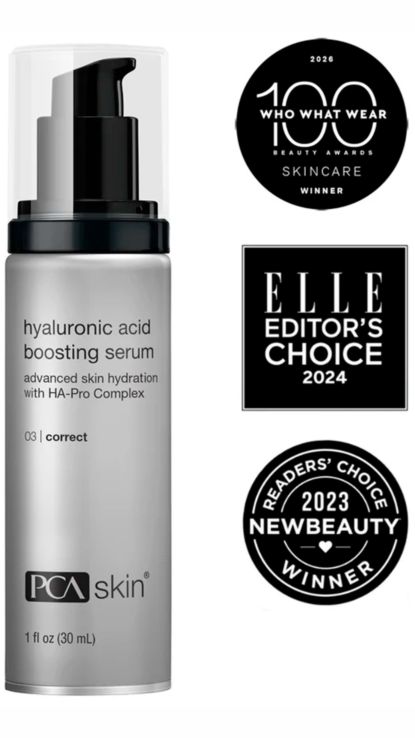 pca skin tilbud, øhyaluronic acid boosting serum
